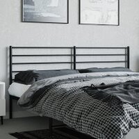 vidaXL Kopfteil Metall Schwarz 180 cm