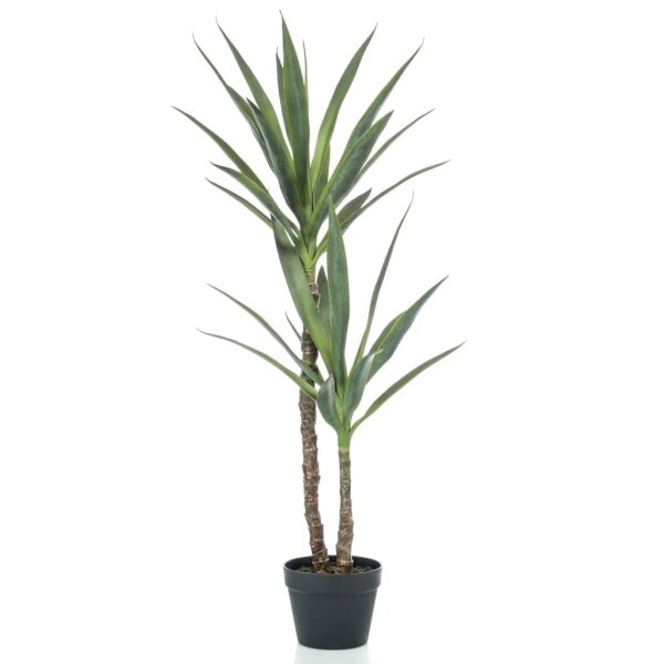 Emerald K&uuml;nstliche Yucca im Topf 110 cm