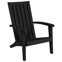 vidaXL Adirondack-Gartenstühle 2 Stk. Schwarz Polypropylen