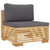 vidaXL 6-tlg. Garten-Lounge-Set mit Kissen Massivholz Teak