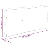 vidaXL Palettenkissen T&uuml;rkis 80x40x12 cm Stoff