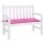 vidaXL Gartenbank-Auflage Rosa 110x50x7 cm Stoff