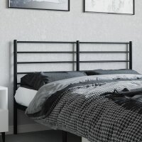 vidaXL Kopfteil Metall Schwarz 160 cm