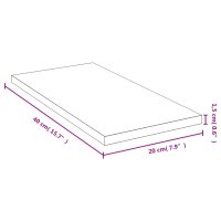 vidaXL Wandregal 40x20x1,5 cm Bambus