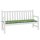 vidaXL Gartenbank-Auflage Blattmuster 150x50x3 cm Oxford-Gewebe