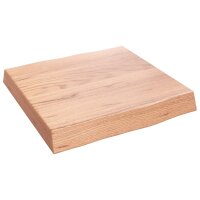 vidaXL Schreibtischplatte Hellbraun 40x40x6 cm Massivholz Eiche