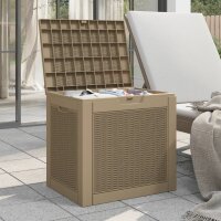 vidaXL Gartenbox Hellbraun 55,5x43x53 cm Polypropylen