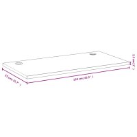 vidaXL Schreibtischplatte 110x55x2,5 cm Bambus