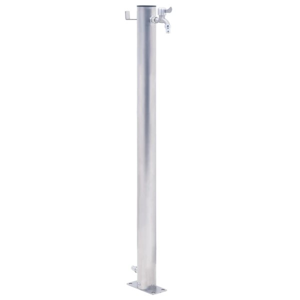 vidaXL Wassers&auml;ule f&uuml;r den Garten 100 cm Edelstahl Rund