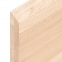 vidaXL Schreibtischplatte 80x50x4 cm Massivholz Eiche Unbehandelt