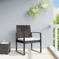 vidaXL Garten-Esszimmerst&uuml;hle 2 Stk. Braun PP-Rattan