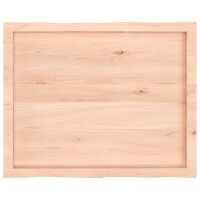 vidaXL Schreibtischplatte 80x60x4 cm Massivholz Eiche Unbehandelt