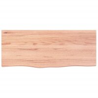 vidaXL Wandregal Hellbraun 100x40x2 cm Massivholz Eiche...