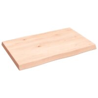 vidaXL Schreibtischplatte 60x40x4 cm Massivholz Eiche Unbehandelt