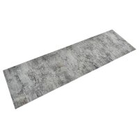 vidaXL K&uuml;chenteppich Waschbar Beton 60x180 cm Samt