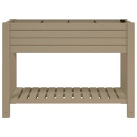 vidaXL Hochbeet Hellbraun 110x45x79 cm Polypropylen