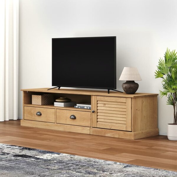 vidaXL TV-Schrank VIGO 156x40x40 cm Massivholz Kiefer