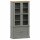 vidaXL Vitrine VIGO Grau 85x35x170 cm Massivholz Kiefer