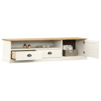 vidaXL TV-Schrank VIGO Wei&szlig; 156x40x40 cm Massivholz Kiefer