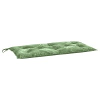 vidaXL Gartenbank-Auflage Blattmuster 110x50x7 cm Stoff