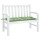 vidaXL Gartenbank-Auflage Blattmuster 110x50x7 cm Stoff