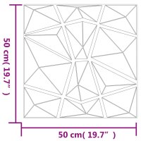 vidaXL Wandpaneele 48 Stk. Gr&uuml;n 50x50 cm EPS 12 m&sup2; Diamant