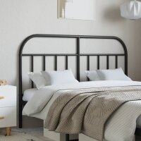 vidaXL Kopfteil Metall Schwarz 150 cm