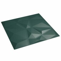 vidaXL Wandpaneele 24 Stk. Gr&uuml;n 50x50 cm EPS 6 m&sup2; Diamant