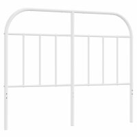 vidaXL Kopfteil Metall Weiß 120 cm
