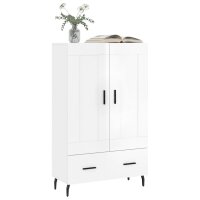 vidaXL Highboard Hochglanz-Wei&szlig; 69,5x31x115 cm Holzwerkstoff