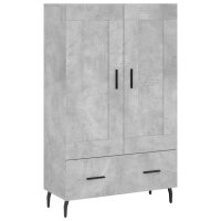 vidaXL Highboard Betongrau 69,5x31x115 cm Holzwerkstoff