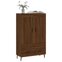 vidaXL Highboard Braun Eichen-Optik 69,5x31x115 cm Holzwerkstoff