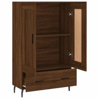 vidaXL Highboard Braun Eichen-Optik 69,5x31x115 cm Holzwerkstoff