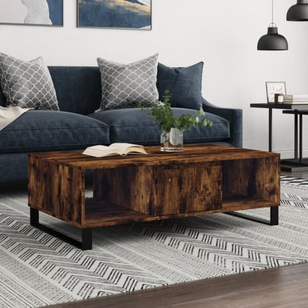 vidaXL Couchtisch R&auml;uchereiche 104x60x35 cm Holzwerkstoff