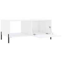 vidaXL Couchtisch Hochglanz-Wei&szlig; 90x50x40 cm Holzwerkstoff