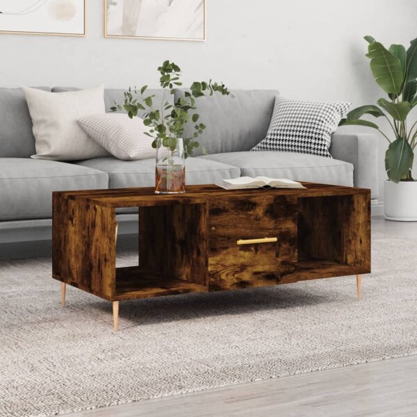 vidaXL Couchtisch R&auml;uchereiche 102x50x40 cm Holzwerkstoff