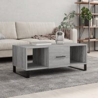 vidaXL Couchtisch Grau Sonoma 102x50x40 cm Holzwerkstoff