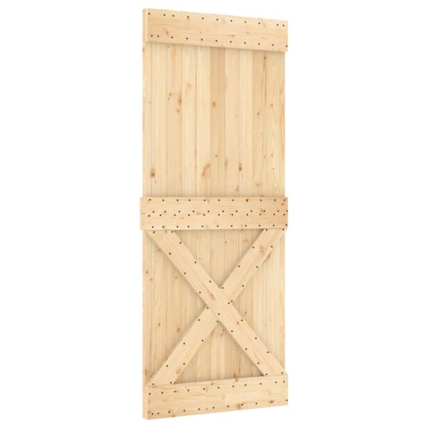 vidaXL Tür 85x210 cm Massivholz Kiefer