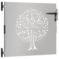 vidaXL Gartentor 85x100 cm Cortenstahl Baum-Design