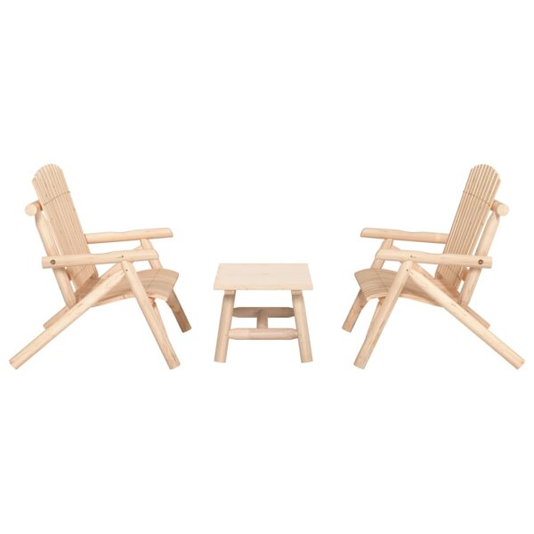 vidaXL 3-tlg. Garten-Lounge-Set Massivholz Fichte