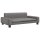 vidaXL Kindersofa Grau 90x53x30 cm Kunstleder