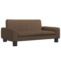 vidaXL Kindersofa Braun 70x45x30 cm Stoff