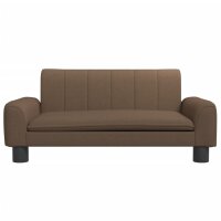 vidaXL Kindersofa Braun 70x45x30 cm Stoff