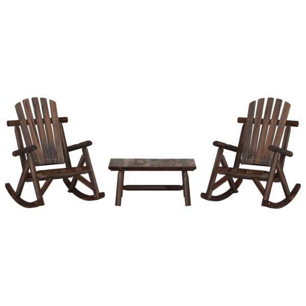 vidaXL 3-tlg. Garten-Lounge-Set Massivholz Fichte