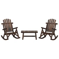 vidaXL 3-tlg. Garten-Lounge-Set Massivholz Fichte