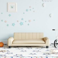 vidaXL Kindersofa Creme 90x53x30 cm Stoff