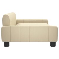 vidaXL Kindersofa Creme 90x53x30 cm Stoff