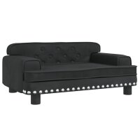 vidaXL Kindersofa Schwarz 70x45x30 cm Samt