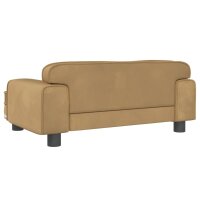 vidaXL Kindersofa Braun 70x45x30 cm Samt