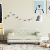 vidaXL Kindersofa Creme 70x45x30 cm Samt